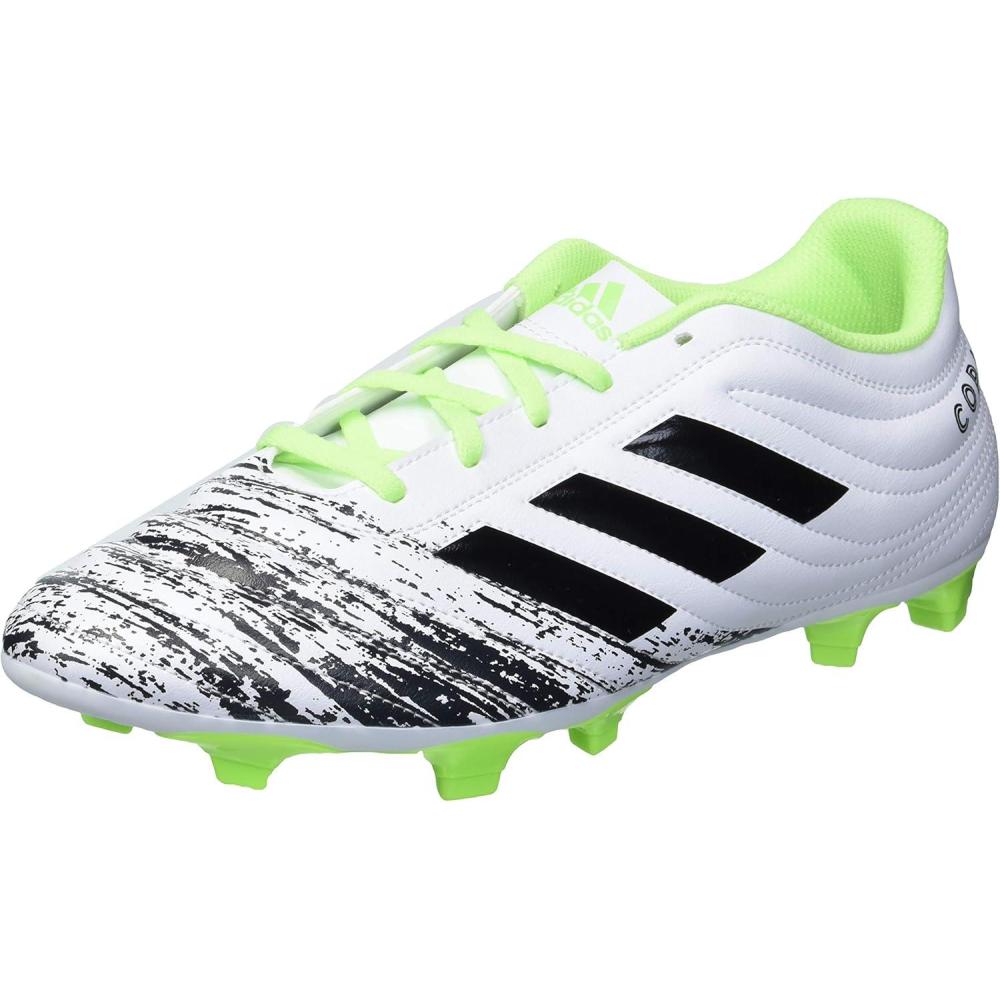 imageAdidas Mens Copa 204 Firm Ground Soccer ShoeWhiteBlackSignal Green