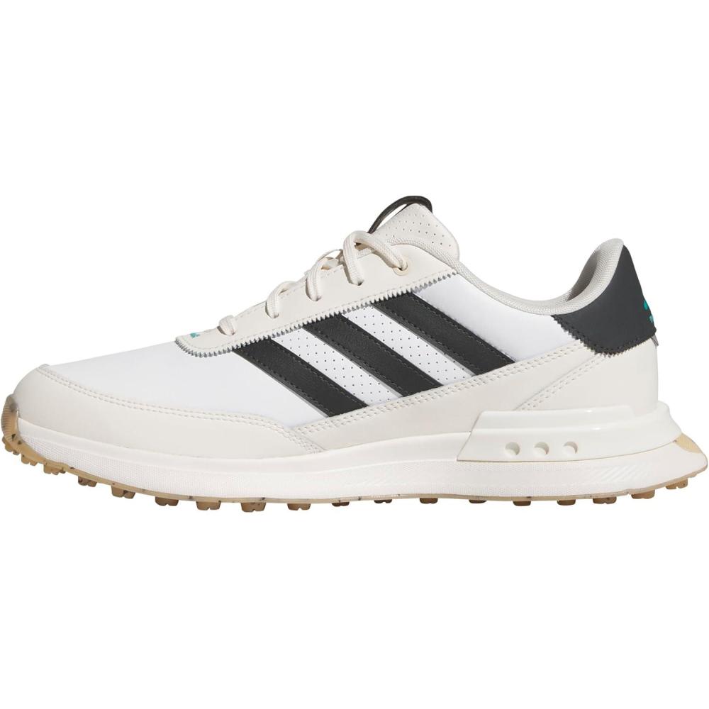 imageAdidas Mens S2g Spikeless Leather 24 Golf ShoesFootwear WhiteCarbonChalk White