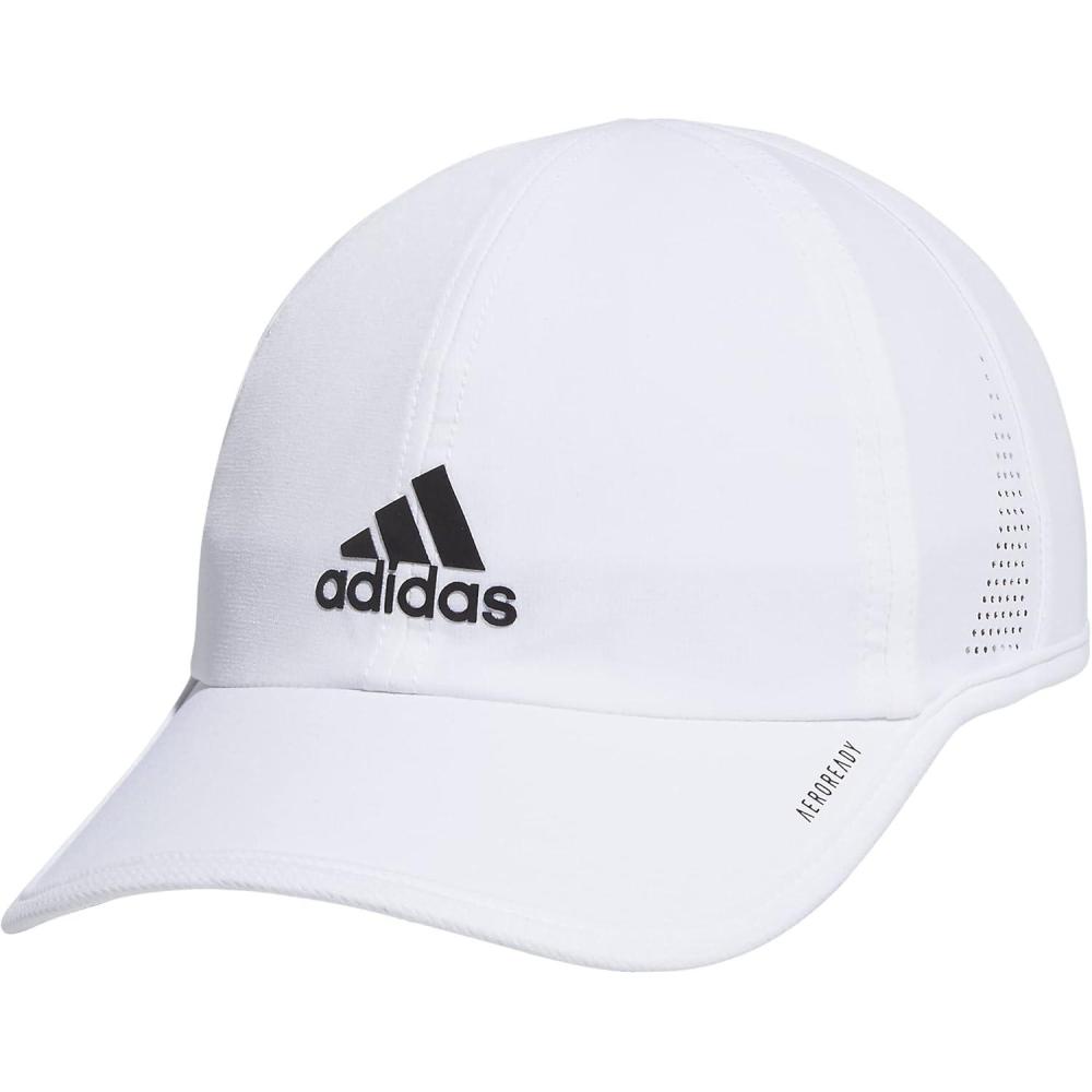 imageAdidas Superlite Athletic Caps Running Hat MenWhiteBlack Reflective20