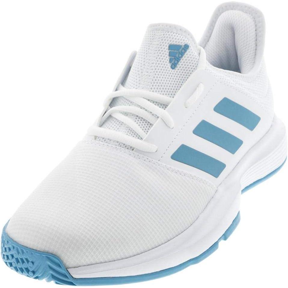 imageadidas Gamecourt Tennis ShoeWhiteHazy BlueHalo Blue