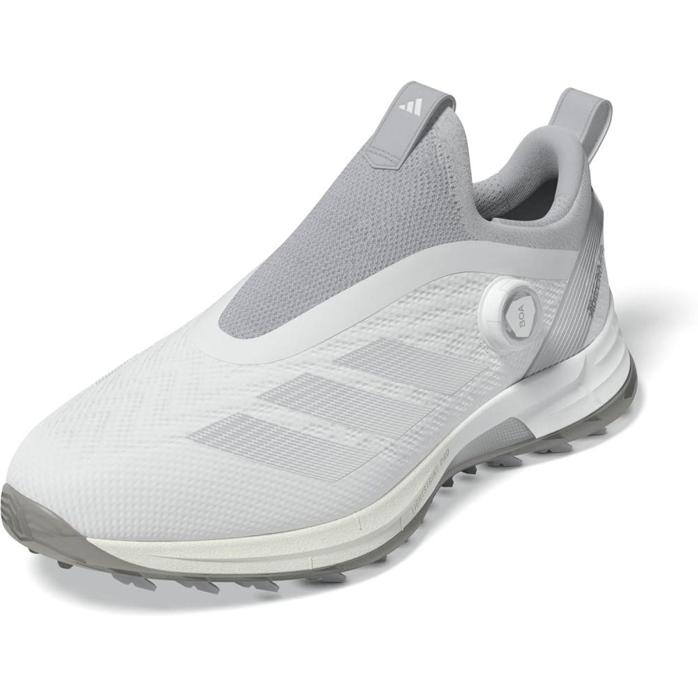 imageadidas Mens Adizero ZG BOA Spikeless ShoesFootwear WhiteSilver MetallicLight Solid Grey