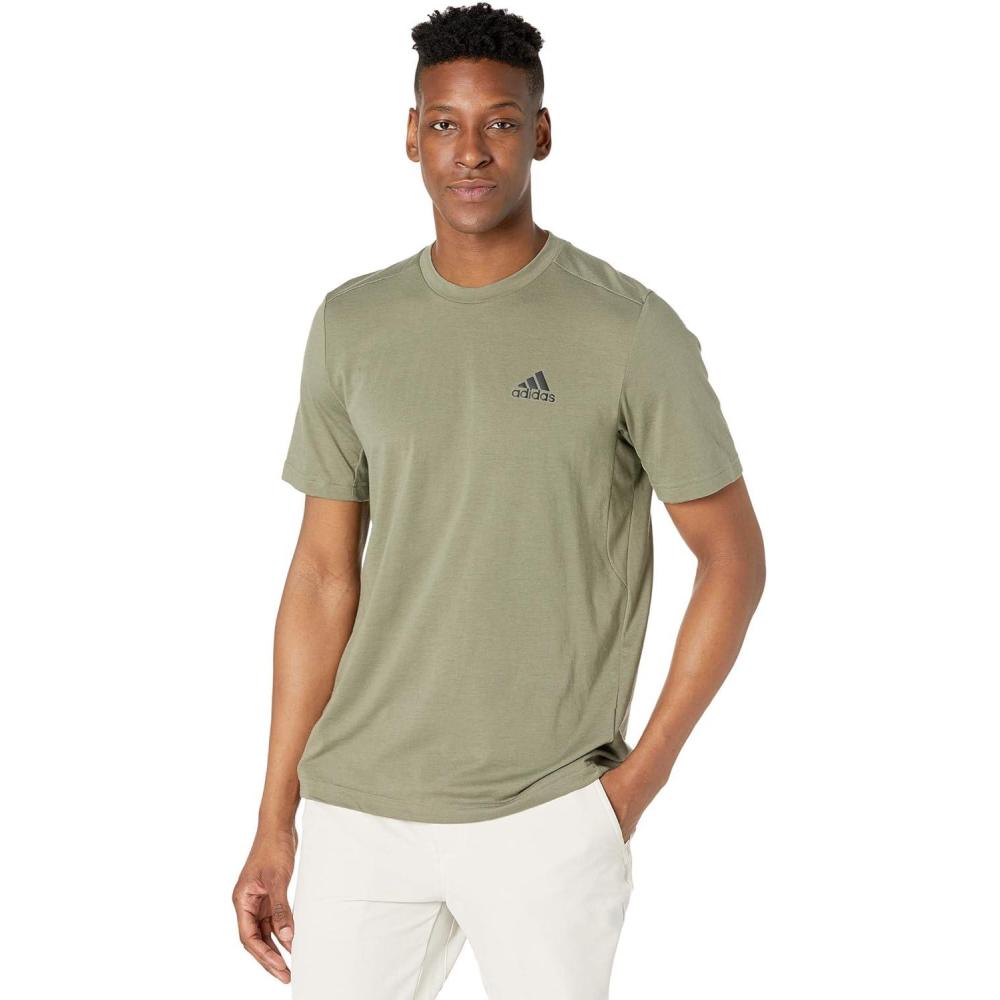 imageadidas Mens Aeroready Designed 2 Move Feelready Sport TeeLegacy GreenBlack