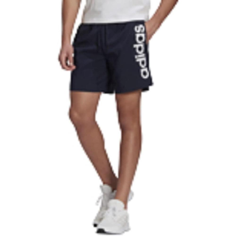 imageadidas Mens Aeroready Essentials Chelsea Linear Logo ShortsLegend InkWhite