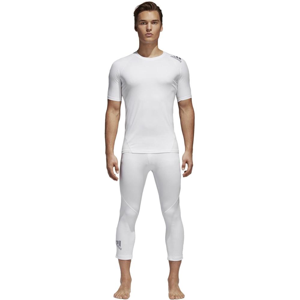 imageadidas Mens Alphaskin Sport 34 Length TightsWhite