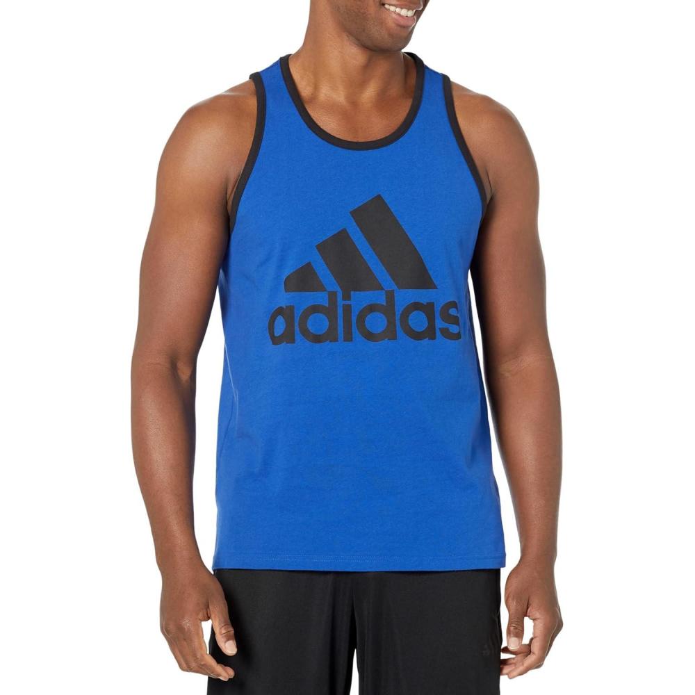 imageadidas Mens Badge of Sport Classic TankTeam Royal BlueBlack