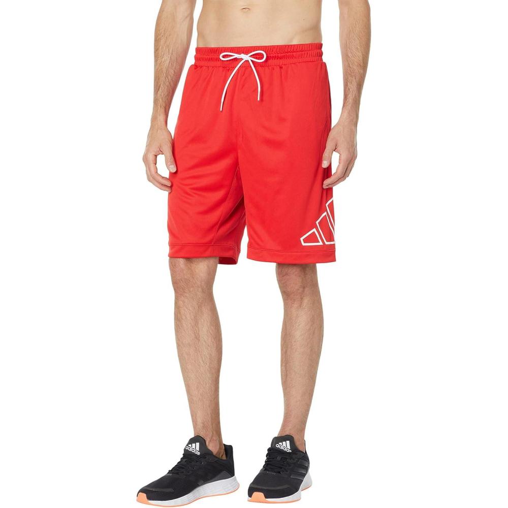 imageadidas Mens Big Logo ShortsVivid Red