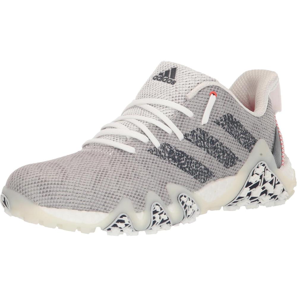 imageadidas Mens Codechaos 22 Spikeless Golf Golf Sneakers Shoes Silver WhiteFootwear WhiteCollegiate NavyBright Red