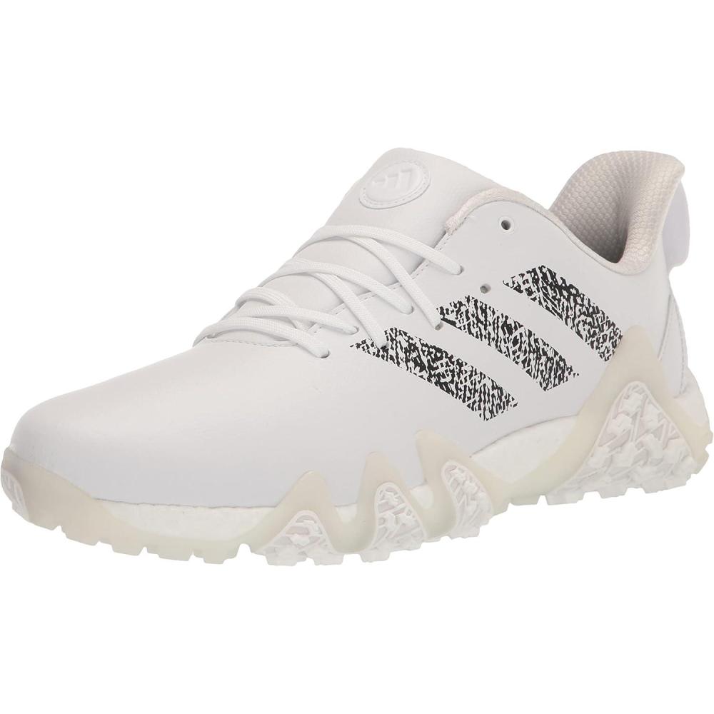 imageadidas Mens Codechaos 22 Spikeless Golf Golf Sneakers Shoes Silver WhiteFootwear WhiteCore BlackCrystal White
