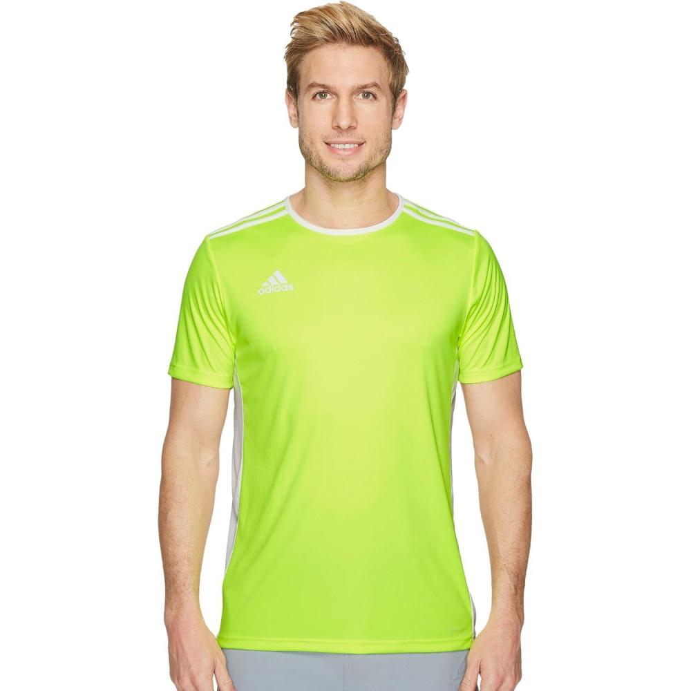 imageadidas Mens Entrada 18 Soccer JerseySolar YellowWhite