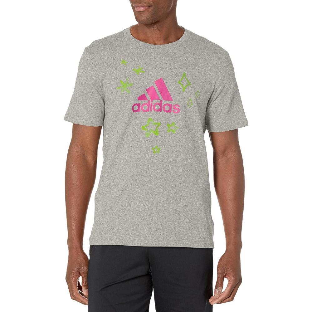 imageadidas Mens Girls on The Run TShirtMedium Grey Heather