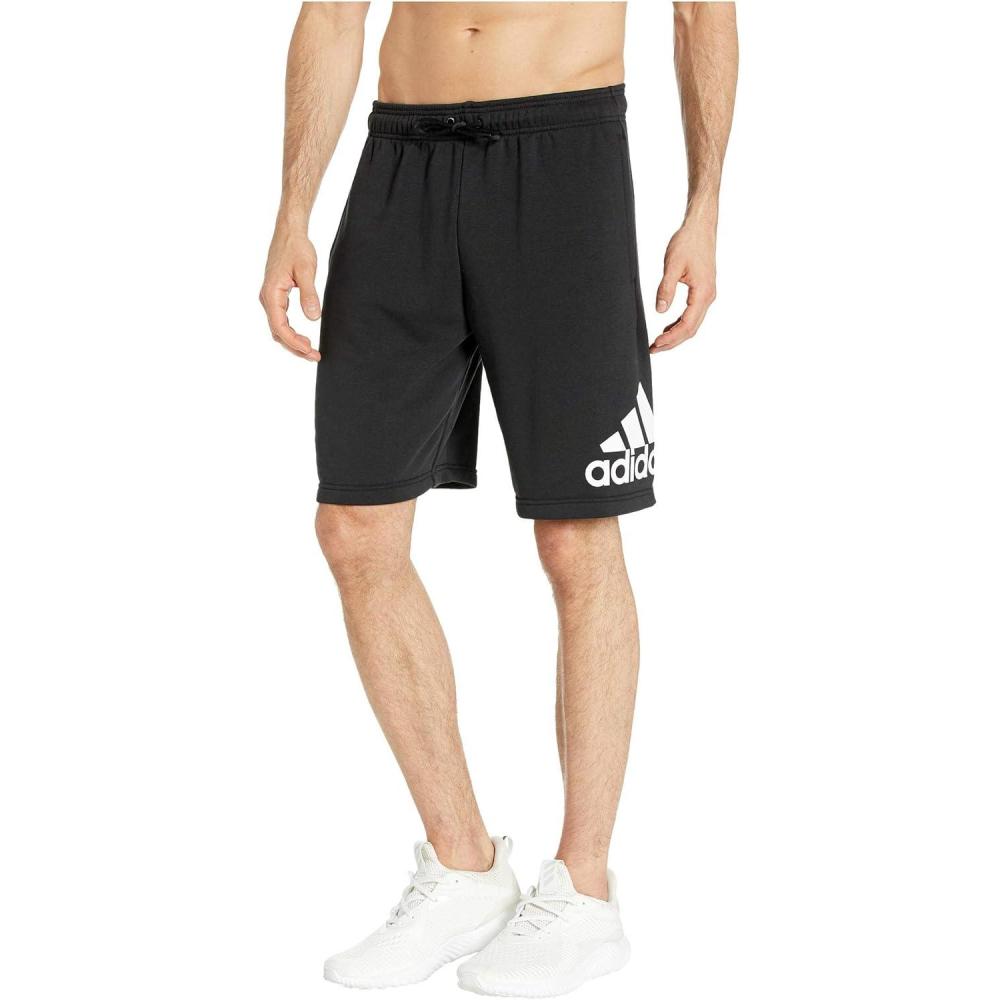 imageadidas Mens Loungewear Must Haves Badge of Sport ShortsBlackWhite