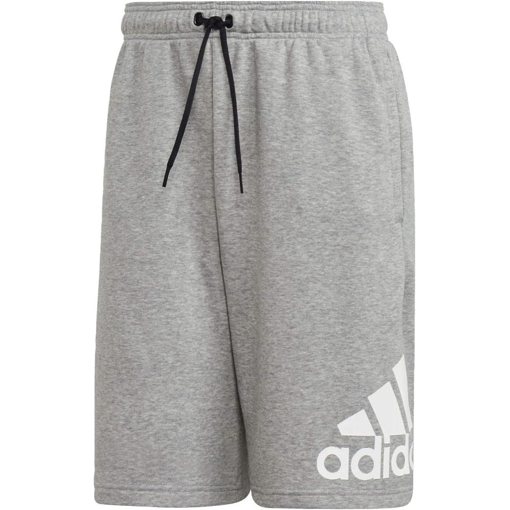 imageadidas Mens Loungewear Must Haves Badge of Sport ShortsMedium Grey HeatherWhite