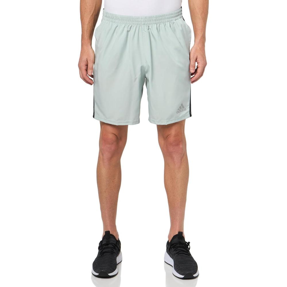 imageadidas Mens Own The Run ShortsWonder SilverBlack