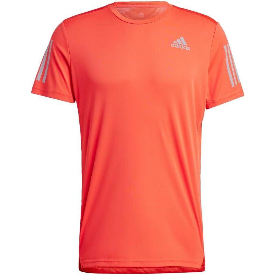 imageadidas Mens Own The Run TShirtBright RedReflective Silver