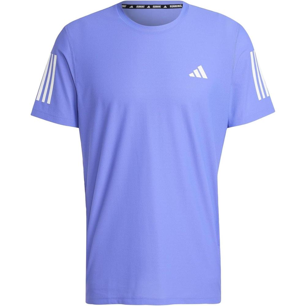 imageadidas Mens Own The Run TShirtSemi Cobalt Blue