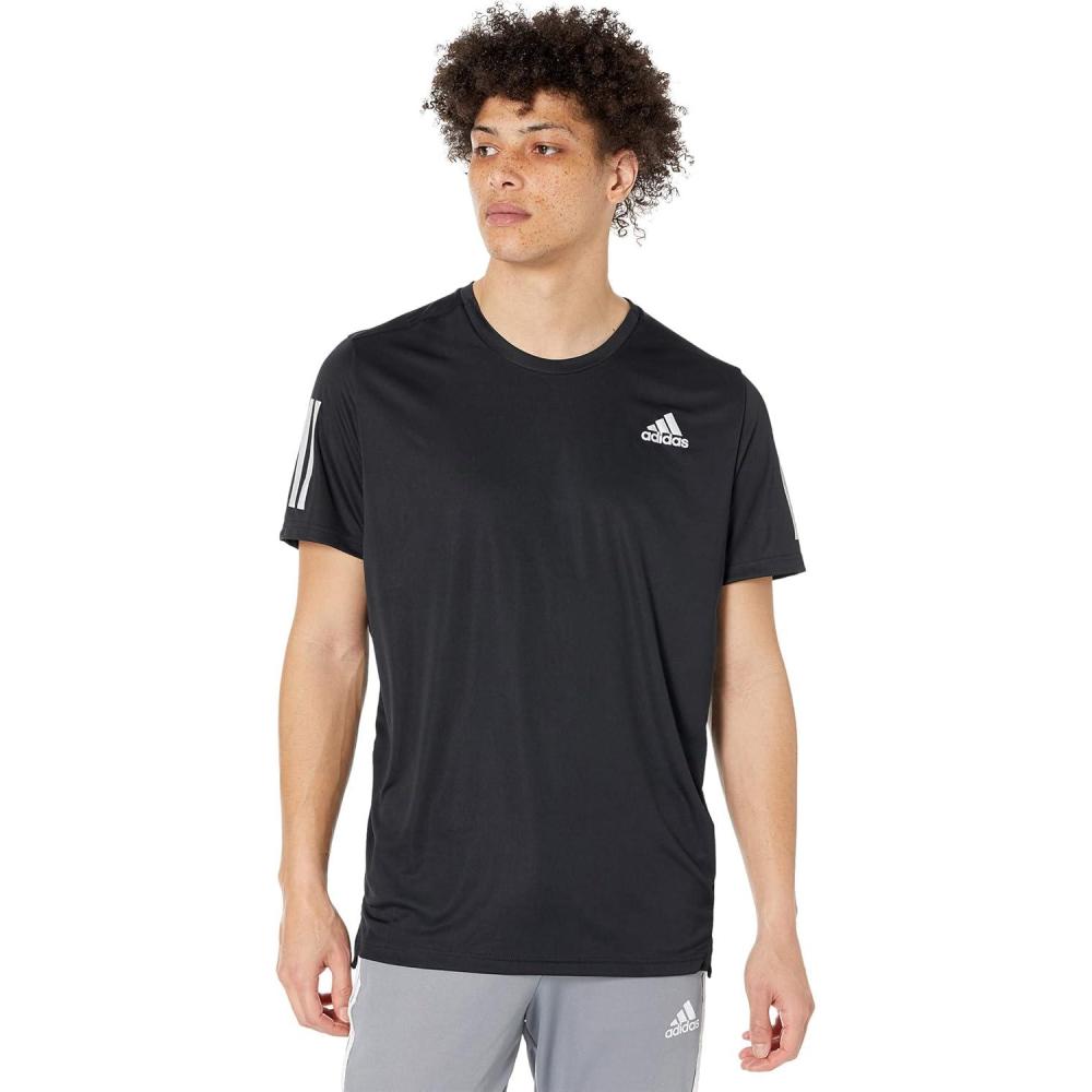imageadidas Mens Own The Run TeeBlack  Reflective Silver