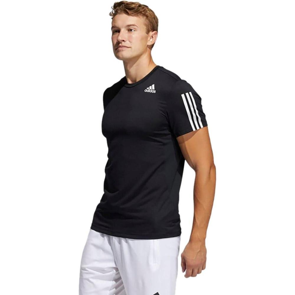 imageadidas Mens Primeblue Designed 2 Move 3Stripes TeeBlack