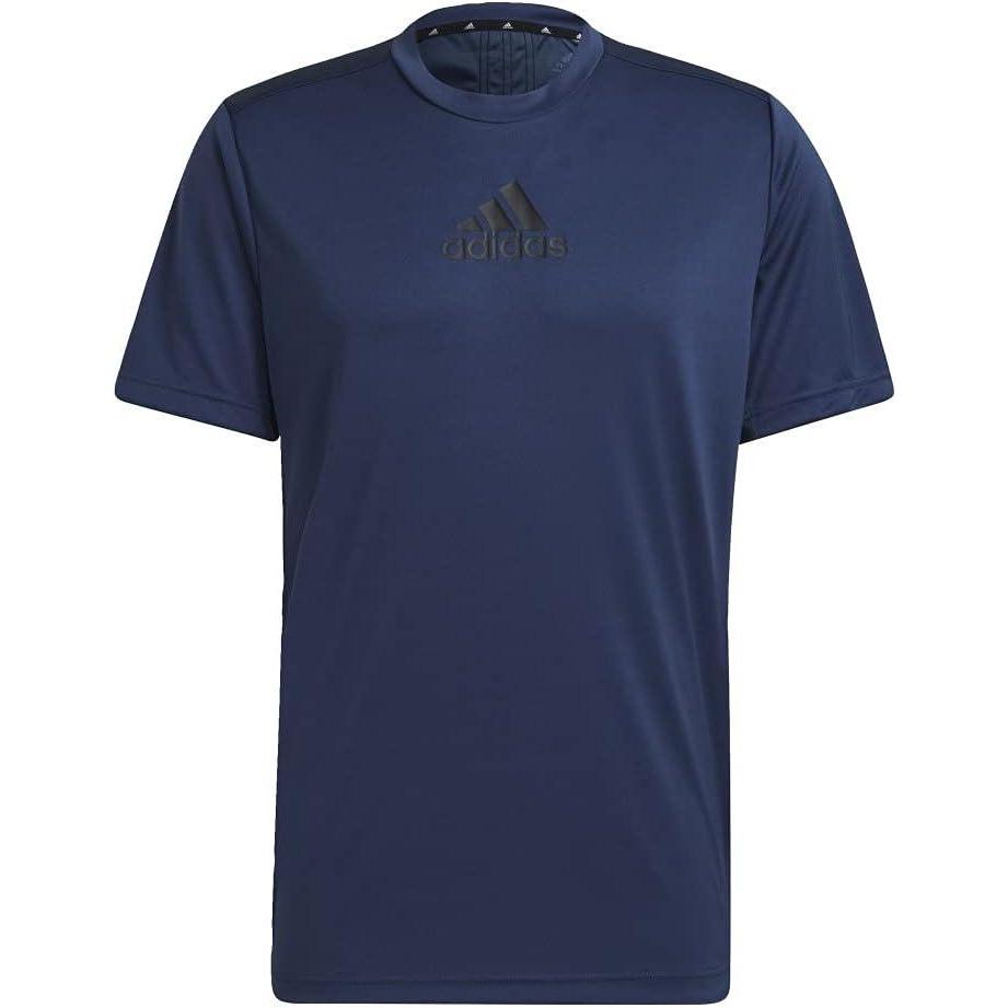 imageadidas Mens Primeblue Designed 2 Move 3Stripes TeeCrew NavyBlack