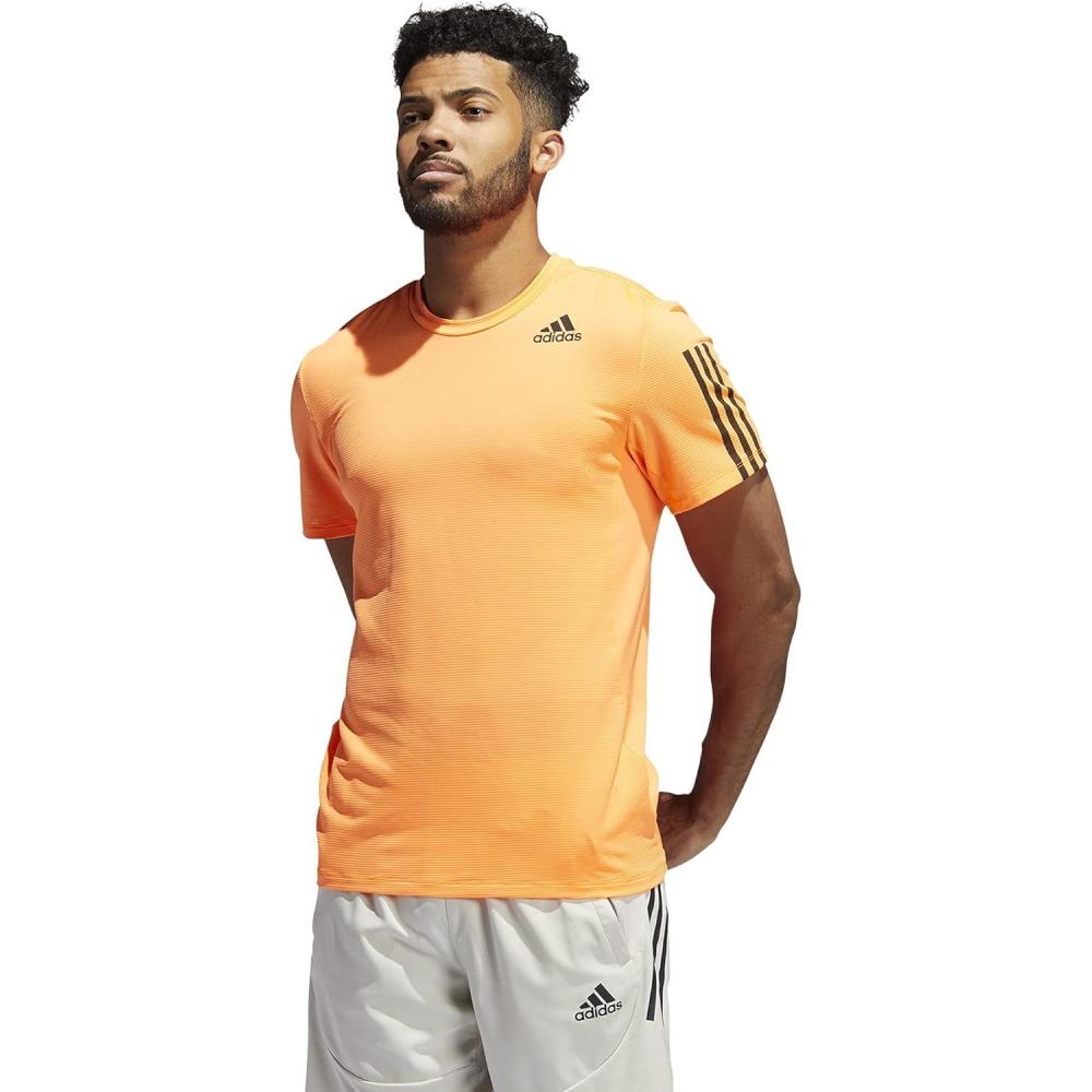 imageadidas Mens Primeblue Designed 2 Move 3Stripes TeeScreaming Orange