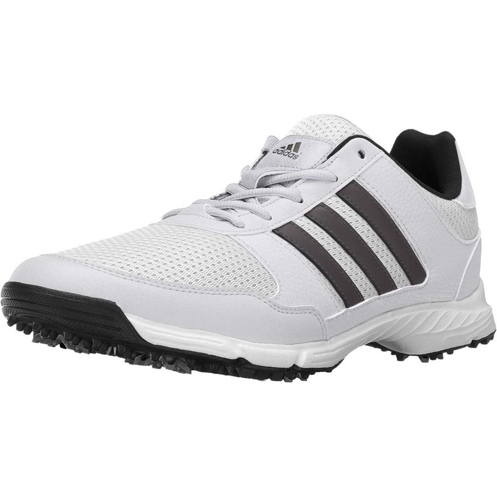 imageadidas Mens Tech Response 20 Golf ShoeWhiteDark Silver Metallic
