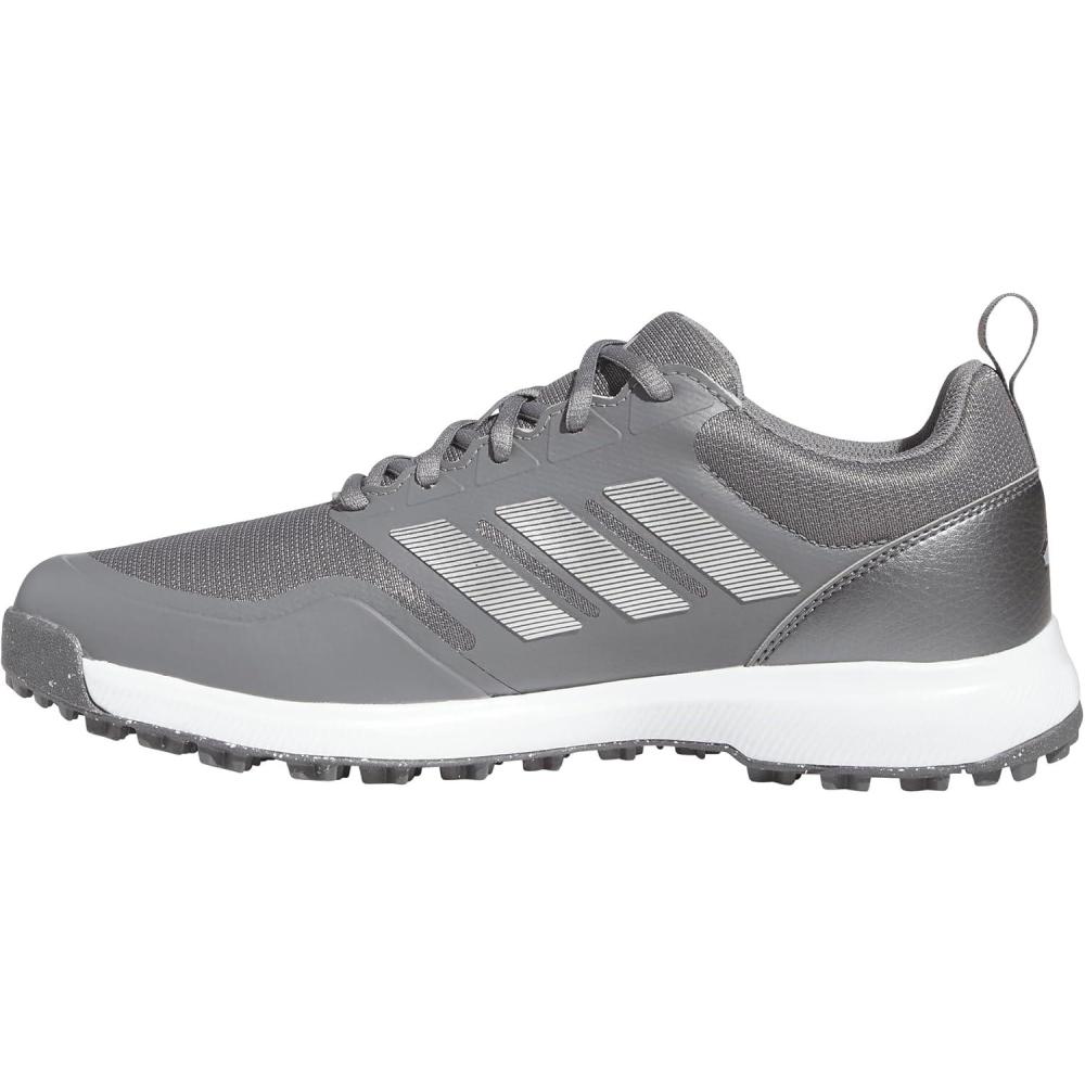 imageadidas Mens Tech Response 30 Spikeless Golf ShoesGrey FourSilver MetallicSolar Gold