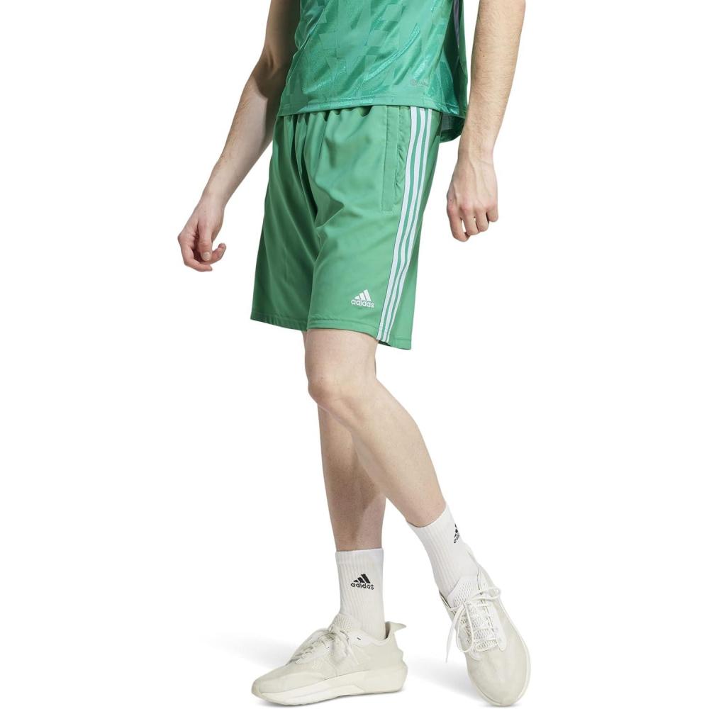 imageadidas Mens Tiro ShortsCourt GreenBlue Dawn