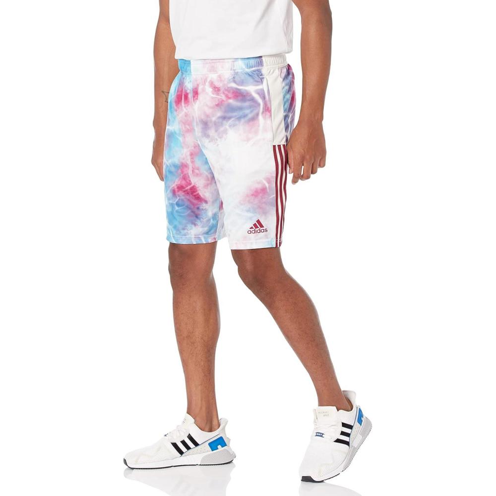imageadidas Mens Tiro ShortsLegacy BurgundySky RushWhite