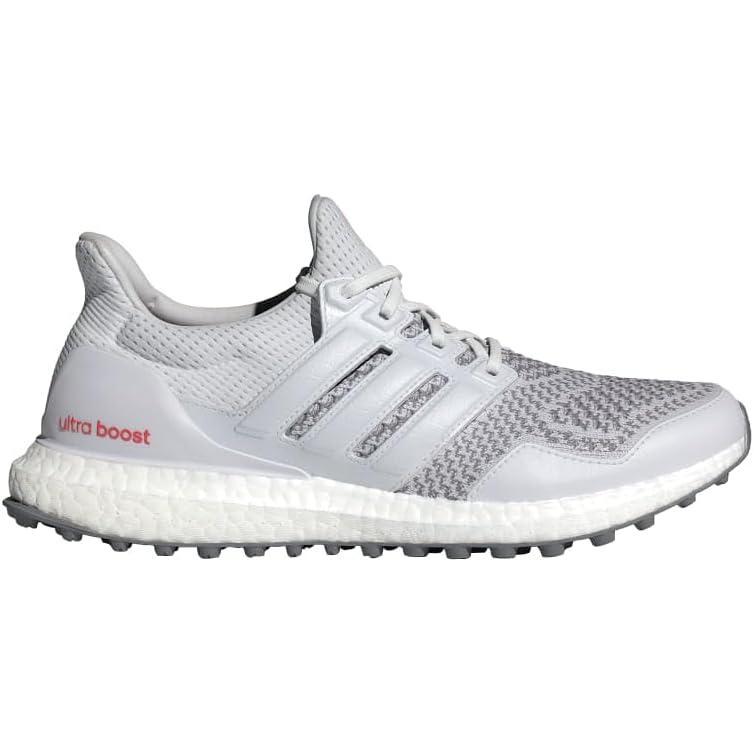 imageadidas UnisexAdult Ultraboost Spikeless Golf ShoesDash GreyFootwear WhitePreloved Scarlet