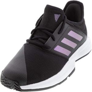 adidas Gamecourt Tennis Shoe(Black/Black/White)