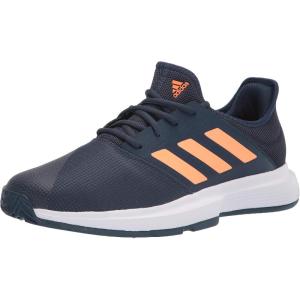 adidas Gamecourt Tennis Shoe(Crew Navy/Screaming Orange/White)