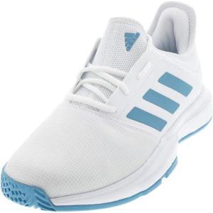 adidas Gamecourt Tennis Shoe(White/Hazy Blue/Halo Blue)