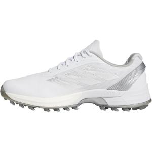 adidas Men’s Adizero Zg Spikeless Golf Shoes(Footwear White/Grey Three/Silver Metallic)