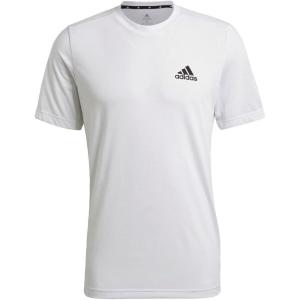 adidas Men’s Aeroready Designed 2 Move Feelready Sport Tee(White/Black)