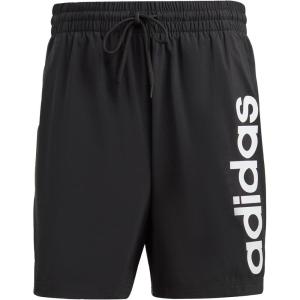 adidas Men’s Aeroready Essentials Chelsea Linear Logo Shorts(Black)