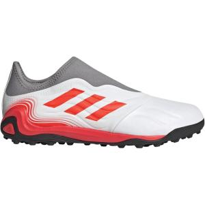 adidas Men’s Copa Sense.3 Turf Soccer Shoes(White Solar Red Solar Red)