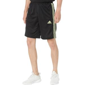 adidas Men’s Designed 2 Move 3-Stripes Primeblue Shorts(Black/Pulse Lime (Primeblue))