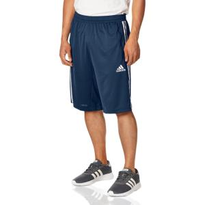 adidas Men’s Designed 2 Move 3-Stripes Primeblue Shorts(Crew Navy/White)