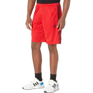 adidas Men’s Designed 2 Move 3-Stripes Primeblue Shorts(Scarlet/Black)