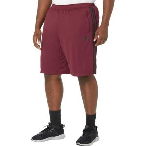 adidas Men’s Designed 2 Move 3-Stripes Primeblue Shorts(Shadow Red/Black)