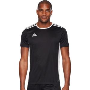 adidas Men’s Entrada 18 Soccer Jersey(Black/White)