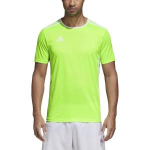 adidas Men’s Entrada 18 Soccer Jersey(Solar Green)