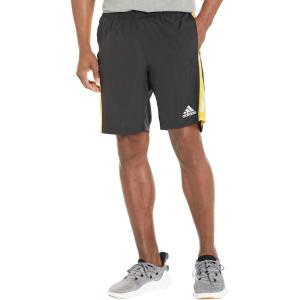 adidas Men’s Own The Run Shorts(Black/Bold Gold/Reflective Silver)