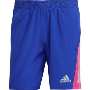 adidas Men’s Own The Run Shorts(Lucid Blue/Semi Lucid Fuchsia/Reflective Silver (2023))