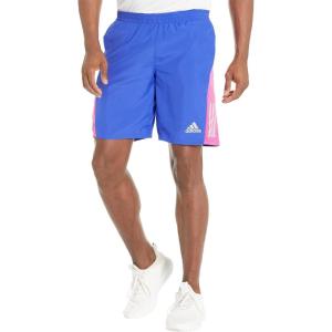 adidas Men’s Own The Run Shorts(Lucid Blue/Semi Lucid Fuchsia/Reflective Silver)