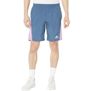 adidas Men’s Own The Run Shorts(Wonder Steel/Pulse Lilac/Reflective Silver)