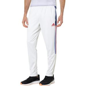 adidas Men’s Tiro 21 Track Pants(White/Team Royal Blue/Vivid Red/Team Royal Blue)