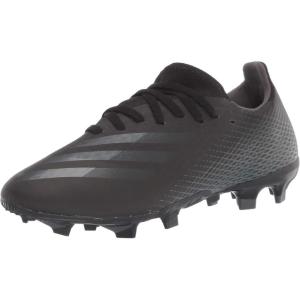adidas Men’s X GHOSTED.3 Soccer Shoe(Black/Black/Grey(firm Ground))