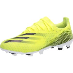adidas Men’s X GHOSTED.3 Soccer Shoe(Solar Yellow/Black/Team Royal Blue(firm Ground))