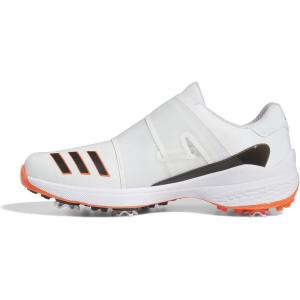 adidas Mens Zg23 Boa Wide Golf Sneakers Shoes – White(Footwear White/Core Black/Semi Solar Red)