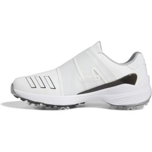adidas Mens Zg23 Boa Wide Golf Sneakers Shoes – White(Footwear White/Core Black/Silver Metallic)